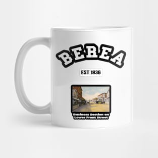 🏹 Berea Ohio USA Strong, Vintage Downtown Photo, City Pride Mug